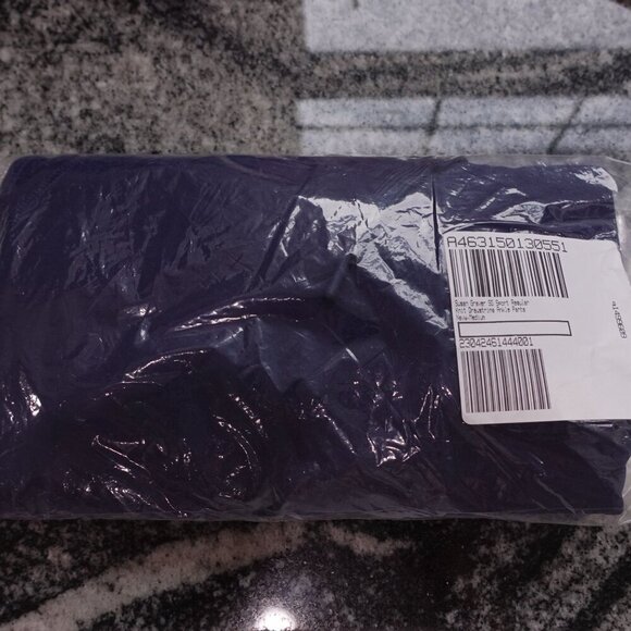 NWT Susan Graver SG Sport Petite Knit Drawstring Ankle Pants Sz M Navy Blue - Picture 8 of 10